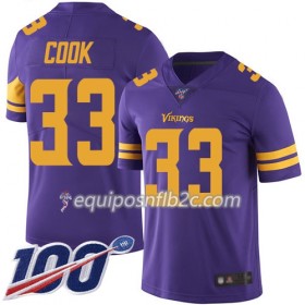 Camiseta Hombre NFL Minnesota Vikings Dalvin Cook 33 Nike Púrpura 100th